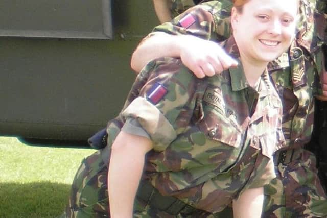 Zoe Hannan in the RAF