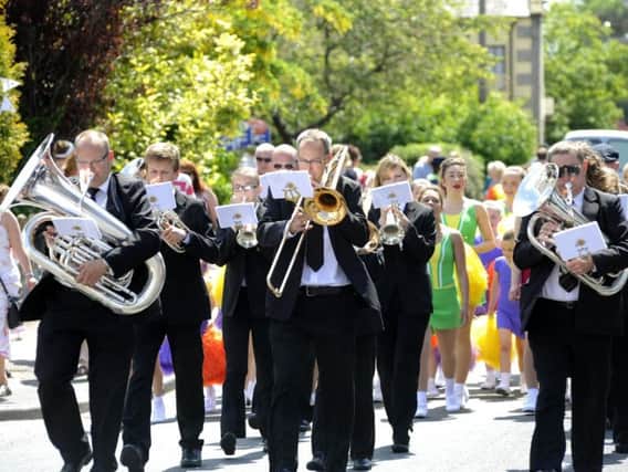 Morecambe Brass Band performing at Barefest