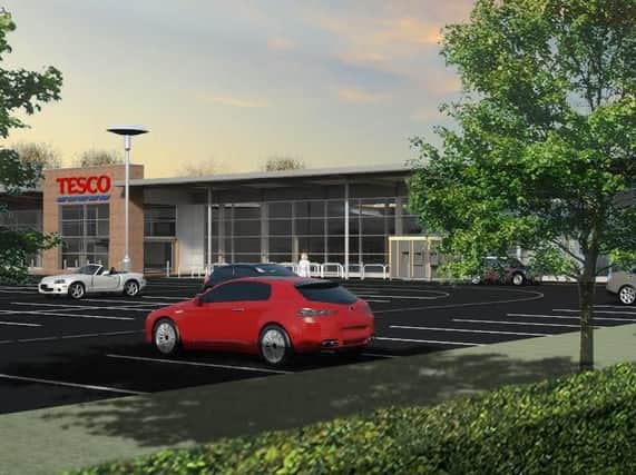 An artist's impression of the Tesco site in Penwortham