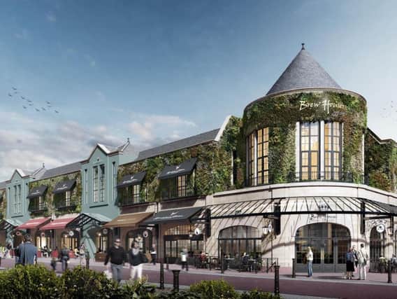 An Impression of how the new restaurant quarter at St George's would look