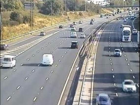 The M6 northbound, between junctions 33 and 32, was reduced to just two lanes this morning (October 17) after Highways began emergency repairs on the road surface