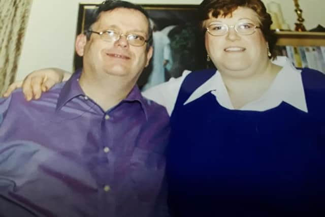 Alan Hughes with his wife Gina