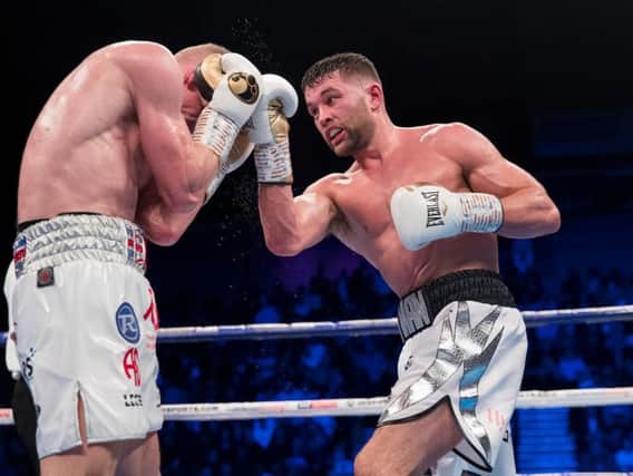 Scott Fitzgerald throws a right uppercut at Ted Cheeseman
Photo Credit: Mark Robinson/Matchroom and Dave Thompson/Matchroom