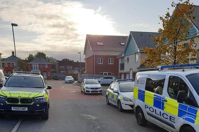Police raided a home in Ashton this morning (October 21)
