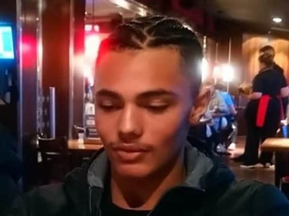 Nathan Gill, 16, was last seen wearing ripped blue tracksuit bottoms with ripped grey shorts over the top and a blue bomber jacket. Pic: Lancashire Police