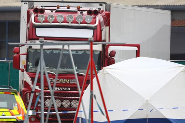 "We believe the lorry is from Bulgaria and entered the country at Holyhead on Saturday 19 October and we are working closely with our partners to investigate."