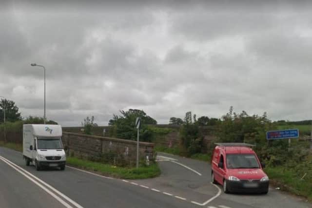 A truck has become stuck under a railway bridge between Barrow Road and the A6, near Lancaster University. Pic: Google Maps