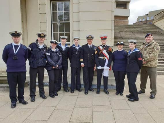 Members of Preston Sea Cadets - TS Galloway attend this year's National Trafalgar parade in London