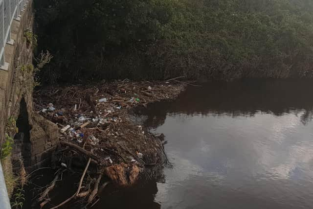 The Environment Agency said two large trees had washed downstream causing a blockage at a footbridge over the River Darwen at Winery Lane, near the Capitol Centre, in Walton-le-Dale