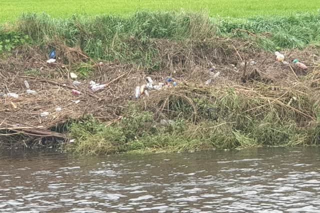 The Environment Agency said it took its Field Team two days to clear the blockage and clean-up the waste along the banks of the River Darwen in Walton-le-Dale