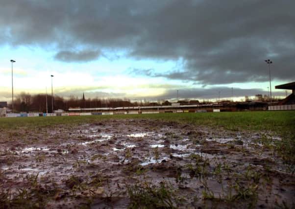 Waterlogged pitches were the feature of the weekend