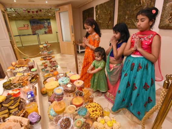 Youngsters taking part in Diwali
