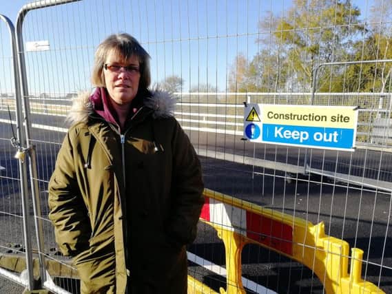 Kathryn Young issued a clarion call to her neighbours to campaign for the road to be kept closed until safety measures are put in place