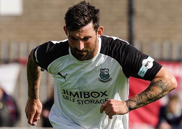 Bamber Bridge midfielder Joe Booth returned to action on Tuesday after a spell out injured (photo: Ruth Hornby)