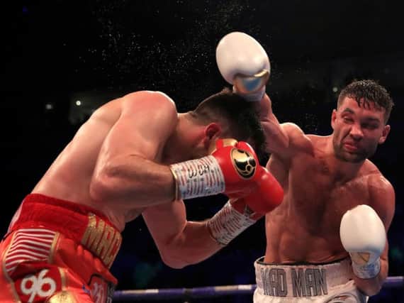 Scott Fitzgerald on his way to victory over Anthony Fowler
Photo: Matchroom Boxing