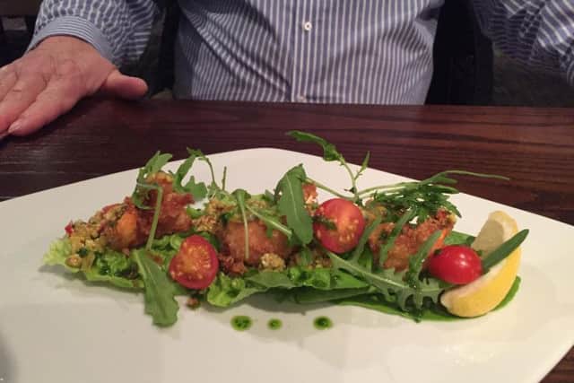 Breaded king prawns