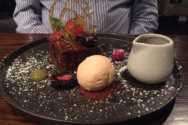 Spicy sticky toffee pudding