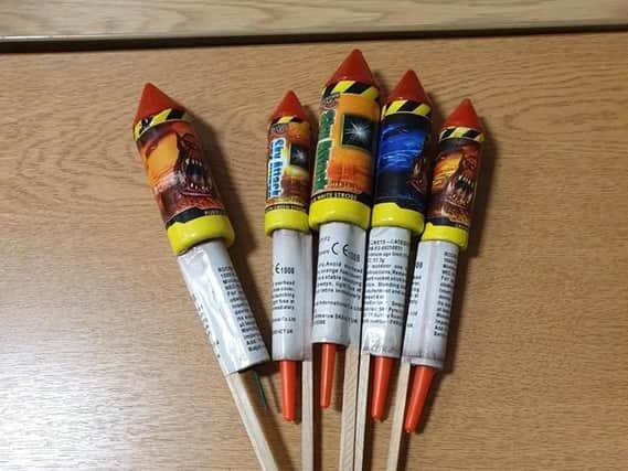 Fireworks confiscated from teenagers in Preston caught throwing them