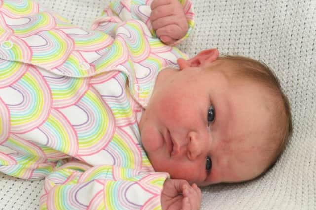 Molly May Newby, born at Royal Preston Hospital on September 22 at 10.29am, weighing 9lb 3oz, to Nicola Cole and Daniel Newby. from Whittingham