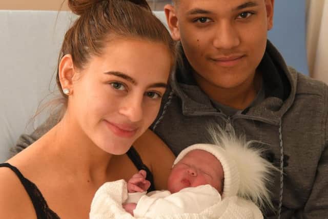 Ariana Rhodes was born at Royal Preston Hospital on September 27 at 4.31am, weighing 5lb 8oz, to Elle Butler and Dante Rhodes, from Fulwood