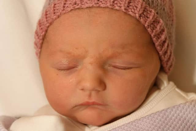 Sadie Naylor, born at Royal Preston Hospital on October 2 at 10.48am, weighing 7lb 2oz, to Ruth Lambert and Luke Naylor, from Ashton