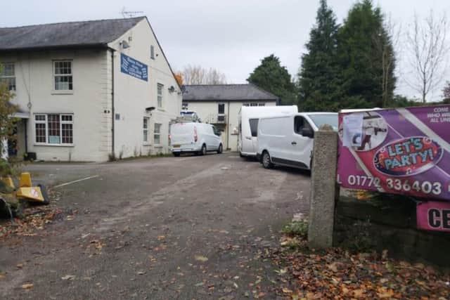 Travellers trespassing at the Brook House Hotel (Image: Court Enforcement Specialists)
