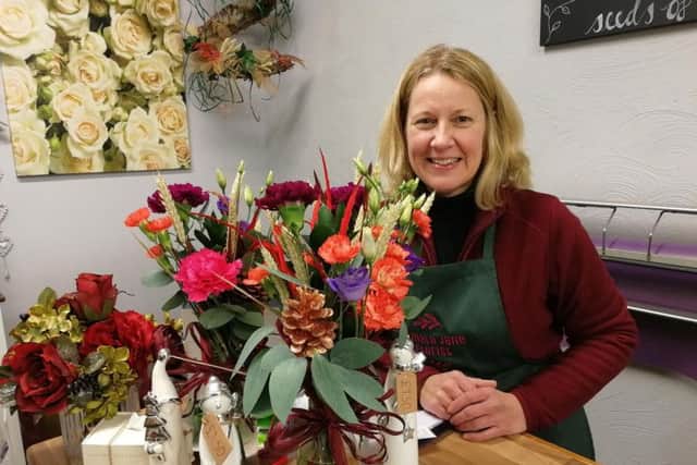 Florist Pamela Jane is worried about the impact of the slip road closure on the town's shops