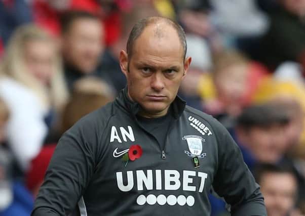 Preston manager Alex Neil during last week's win at Charlton
