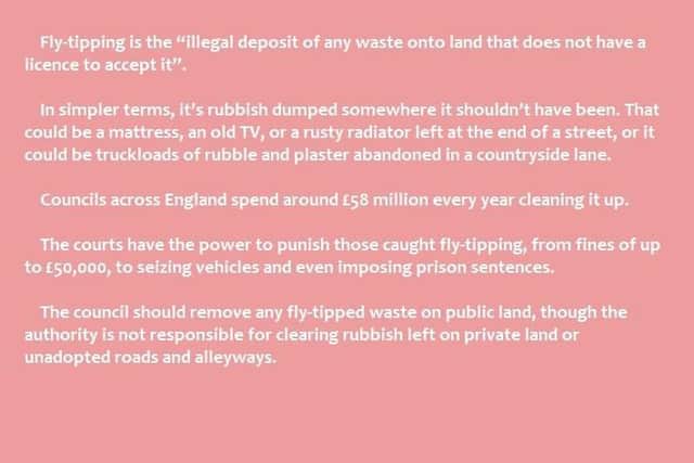 What is fly-tipping?