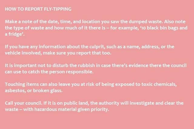 How to report fly-tipping