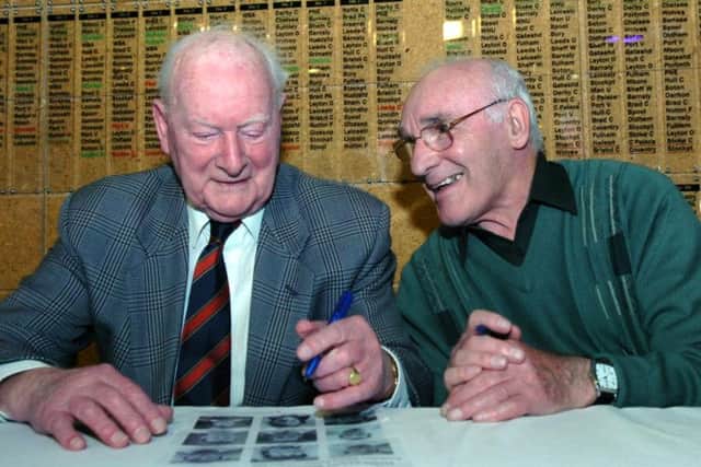 Sir Tom Finney and Tommy Thompson were team-mates for Preston and England
