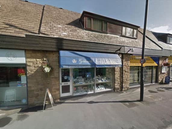 Goldsmith Family Jewellers in Berry Lane, opposite Towneley Gardens, in Longridge. Pic: Google Street View