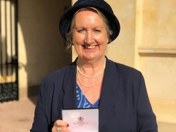 Janis Burdin with her MBE