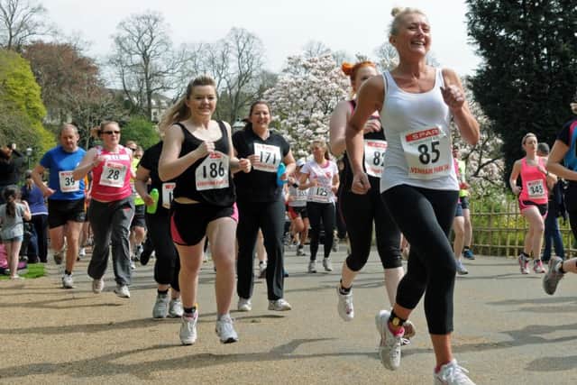 And theyre off: Around 260 runners took part in the Guild-inspired event
