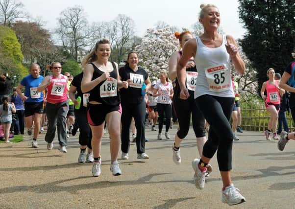 And theyre off: Around 260 runners took part in the Guild-inspired event