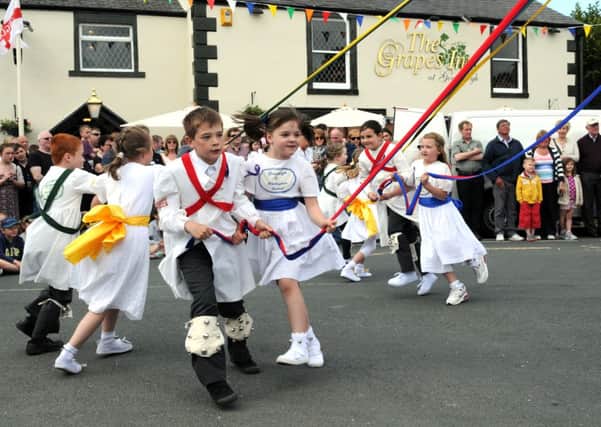 Goosnargh Maypole Dancers at the Goosnargh and Whittingham Whitsuntide Festival