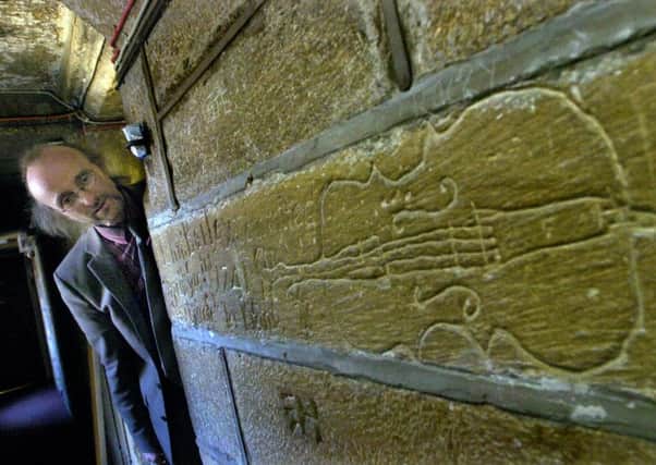 Historic graffiti feature lancaster Castle Prison Colin Penny looks at some of the carvings