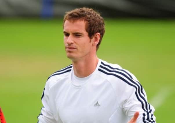 Great Britain's Andy Murray during a practice session at The All England Lawn Tennis and Croquet Club, Wimbledon