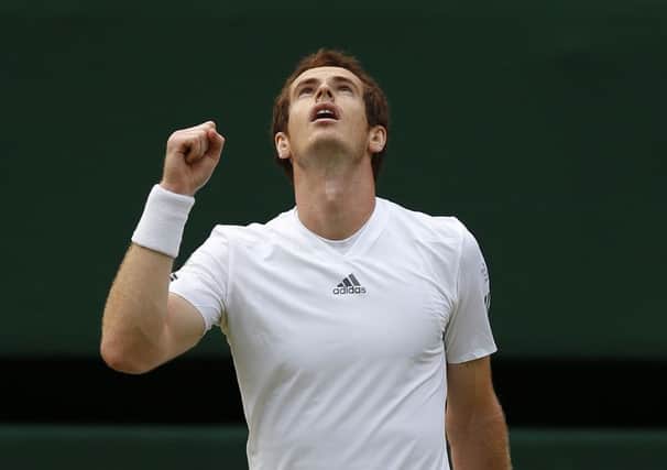 Murray magic: Andy Murray looks to the heavens after his win over Fernando Verdasco