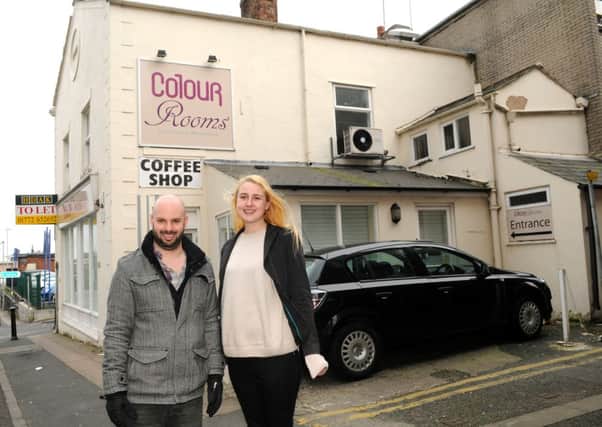 Sam Buist, manager and Sofie Fowler, front of house manager of Project Korova outside the coffee shop on St Wilfrid Street