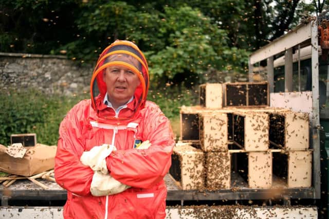 Bill Turnbull as a beekeeper in Horizon: Whats Killing Our Bees?