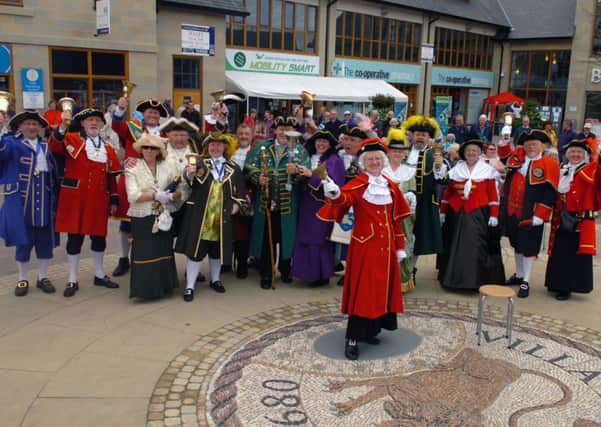 Town criers at last years Garstang Arts and Music Festival