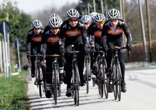 Pedal power: Team Wiggle prepare for the ride