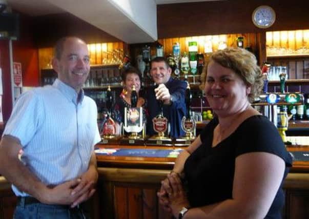 Nick and Lindsay hand over to Paul and Inge at the Alston Arms in Longridge