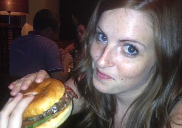 Nicola Peate, tempted by the Bacon & Cheese West Country Beef burger at the Miller & Carter Steakhouse on Parbold Hill