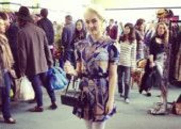 A happy shopper goes sixties style at the recent Lou Lou's Vintage Fair in Newcastle.