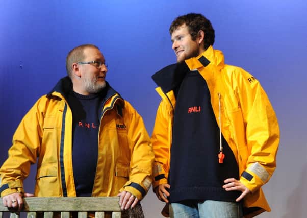 Peter Howarth and Tim Butler in Making Waves, at Preston Playhouse