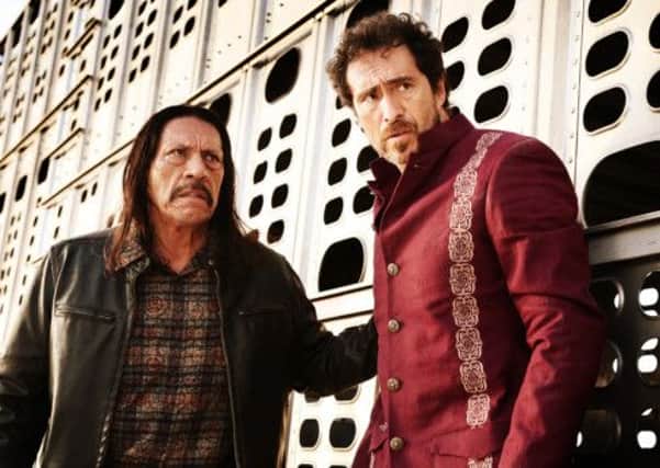 Machete Kills: Danny Trejo as Machete and Demian Bichir as Mendez.