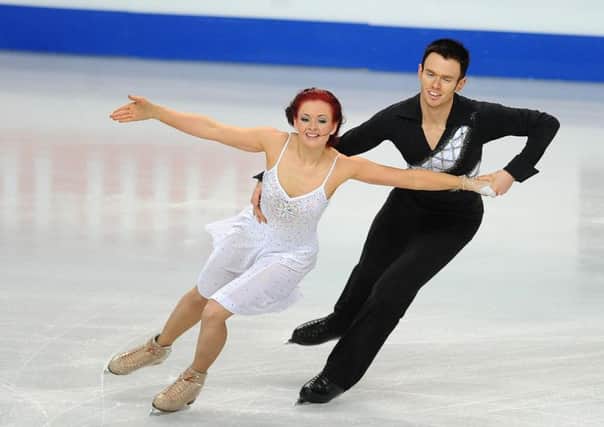 Great Britain's Louise Walden and Owen Edwards in action during the Preliminary Round of The Ice Dance Free Dance competition during the European Figure Skating Championships at the Motorpoint Arena, Sheffield