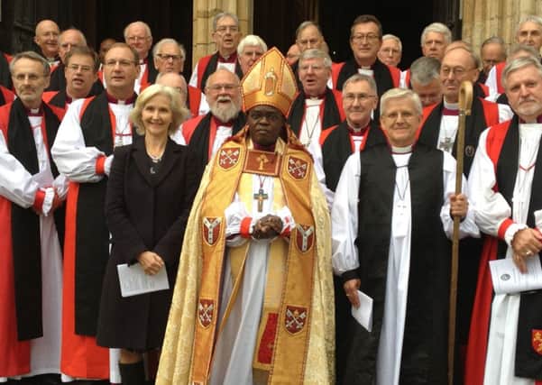 NEW ROLE: The Bishop of Blackburn Julian Henderson with the Archbishop of York